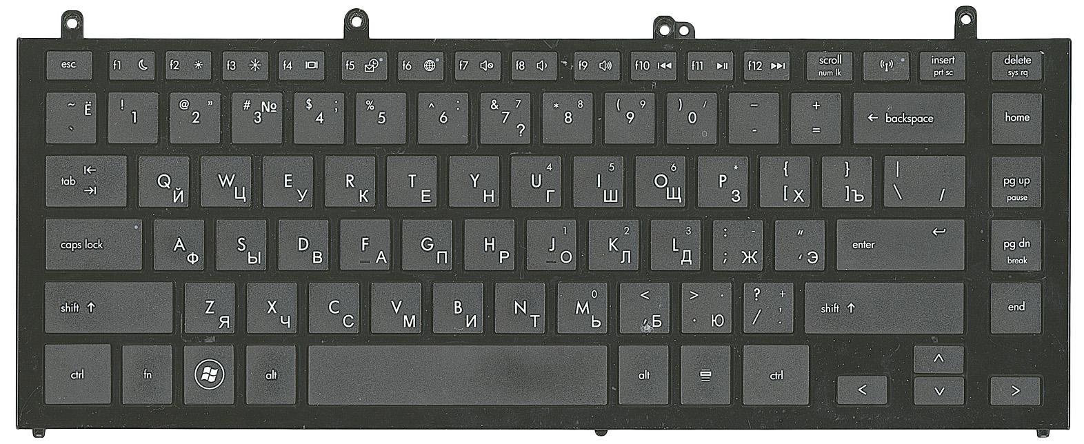 Клавіатура для ноутбука HP ProBook 4320S Black Frame Black Клавіатура для ноутбука HP ProBook 4320S Black Frame Black
