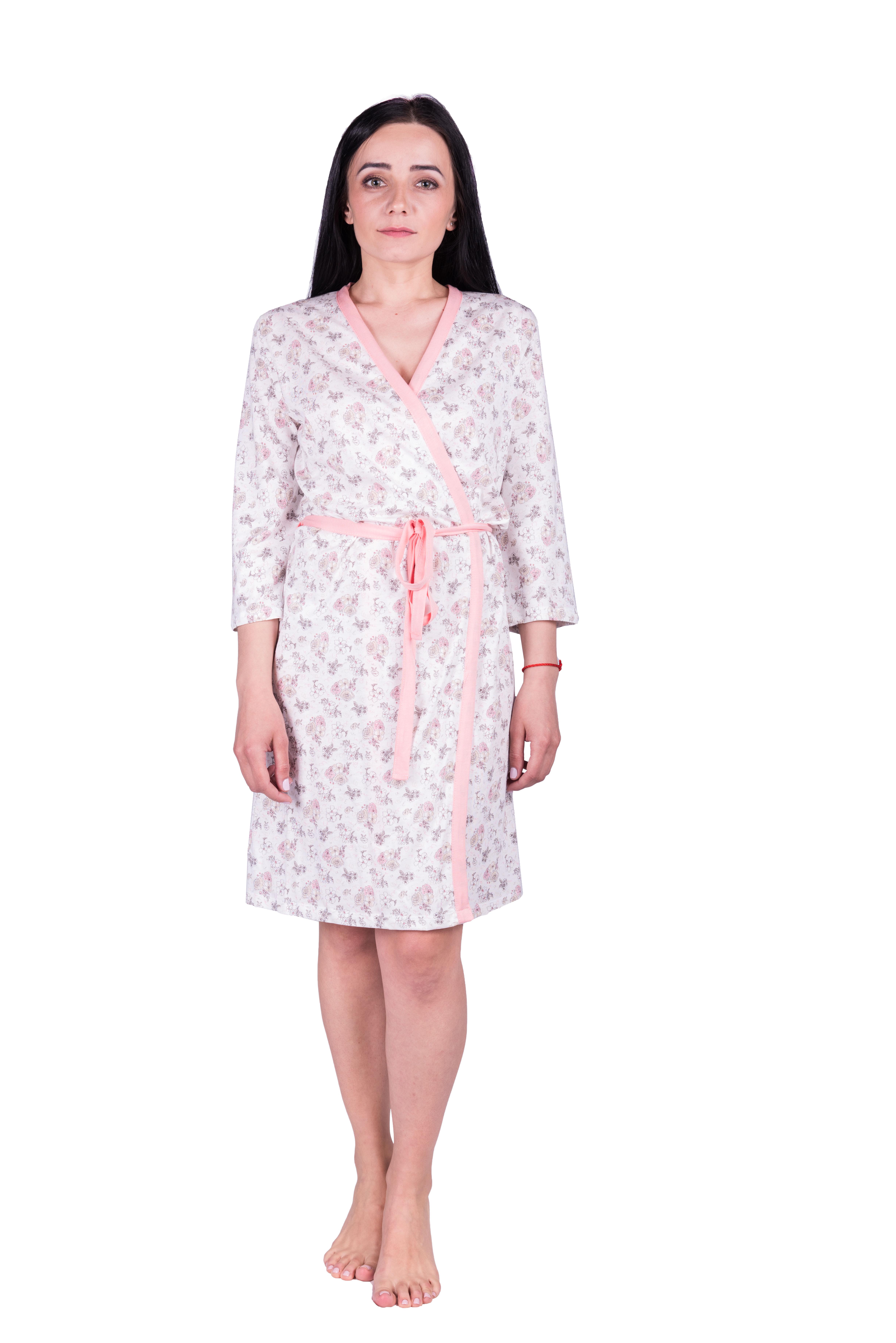 Халат Наталюкс Цветок XL Коралловый (4520508611251)