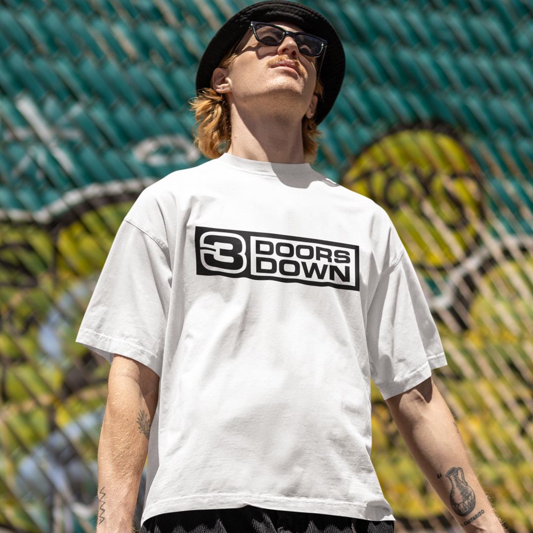Футболка унисекс Three Doors Down Logo XL Белый (00000008611)