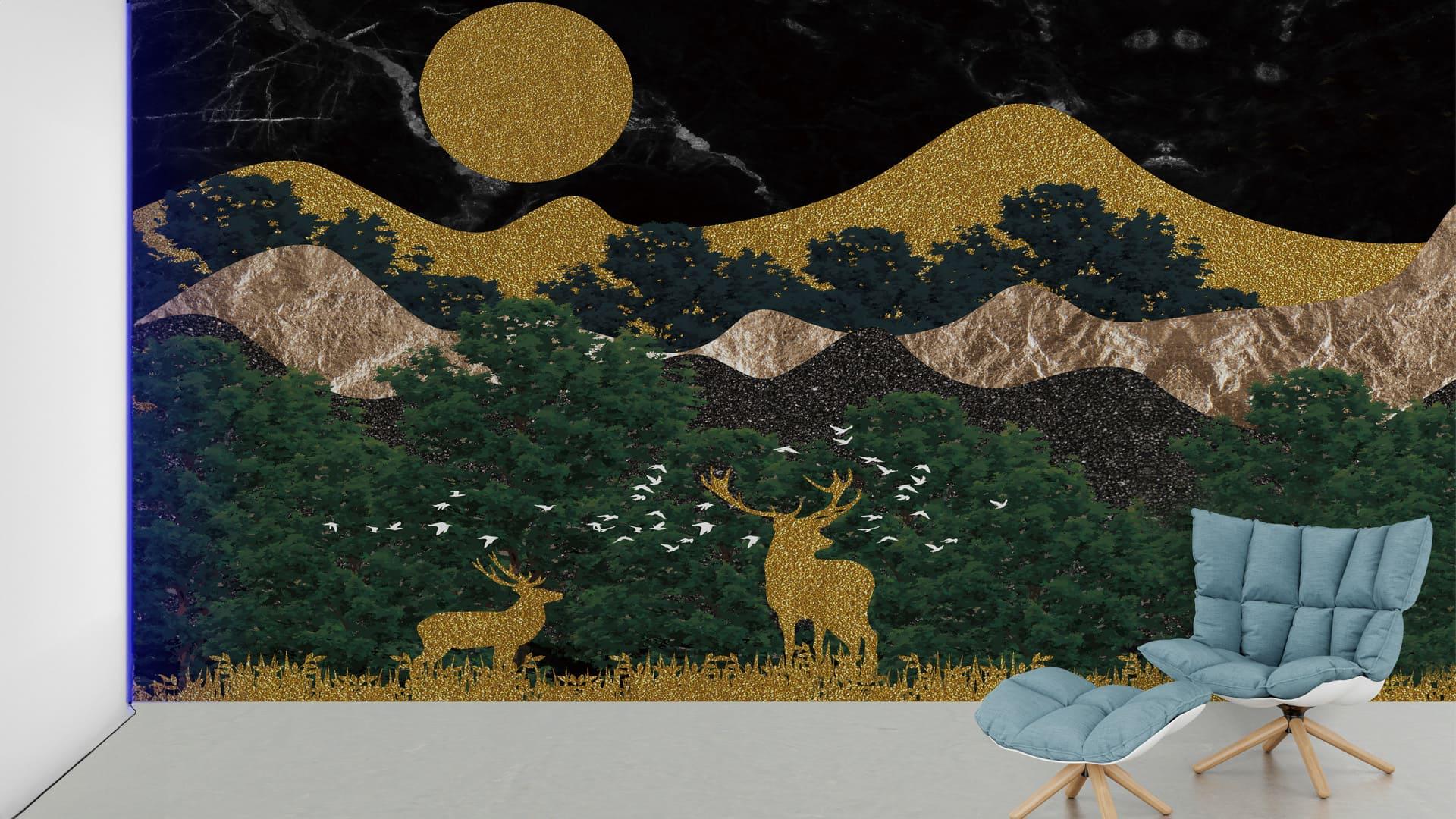 Фотообои флизелиновые Styleo Print-walls Лунная тишина 0713 400х250 см (Pw-0713/4)