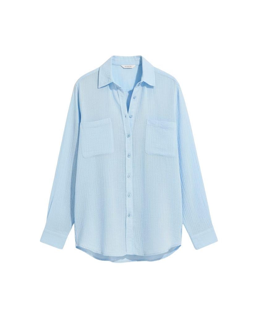 Рубашка женская пляжная Seafolly М Голубой (55428-TO-blue)