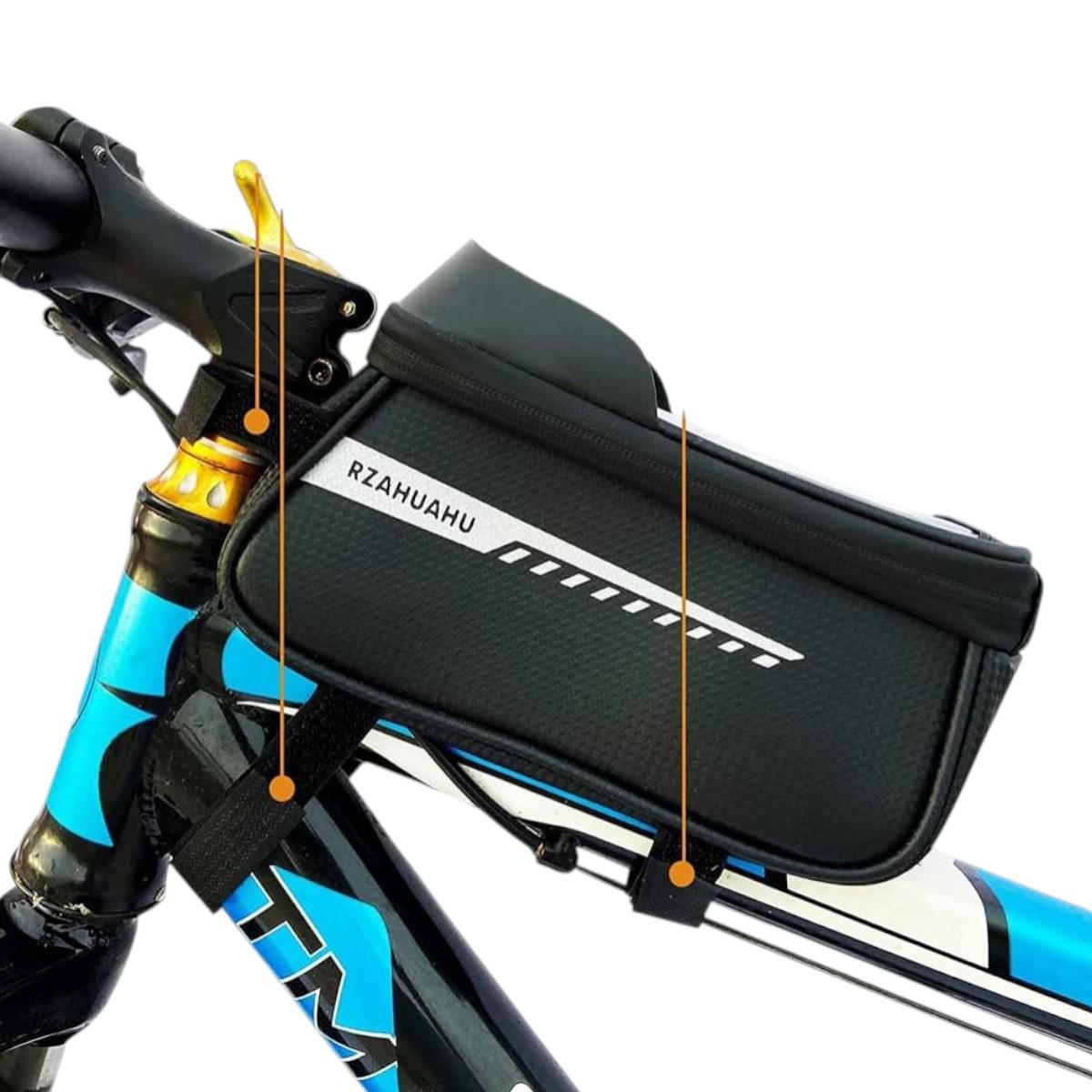 Сумка велосипедная на раму Rzahuahu для телефона до 6,5" водонепроницаемая (VL97776) - фото 4