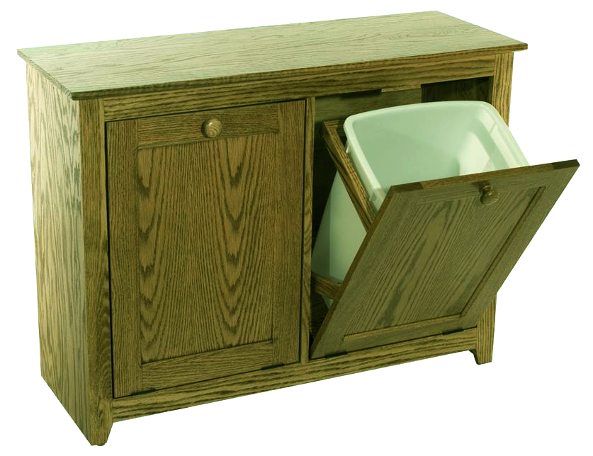 Тумба для мусорного ведра из дерева Даланза Мускат (ТМВ-001407)