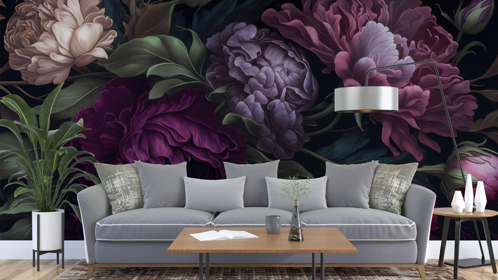 Фотообои флизелиновые Styleo Print-walls Пионы в расцвете 0910 400х250 см (Pw-0910/4)