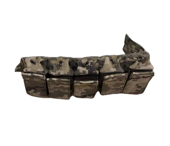 Подсумок для магазинов на 5 секций закрытого типа/крепежная система MOLLE Пиксель (2682480845) Подсумок для магазинов на 5 секций закрытого типа/крепежная система MOLLE Пиксель (2682480845)
