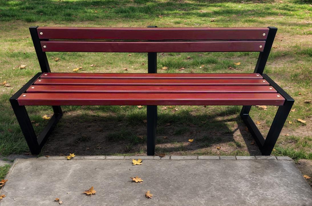 Скамейка садовая ТОБІ ШО Лофт Бенч со спинкой без подлокотников 3 м Махагоний (25589196) - фото 3 Скамейка садовая ТОБІ ШО Лофт Бенч со спинкой без подлокотников 3 м Махагоний (25589196) - фото 3