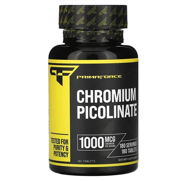 Микроэлемент Хром для спорта Primaforce Chromium Picolinate 1000 мг 180 табл. (000023477)