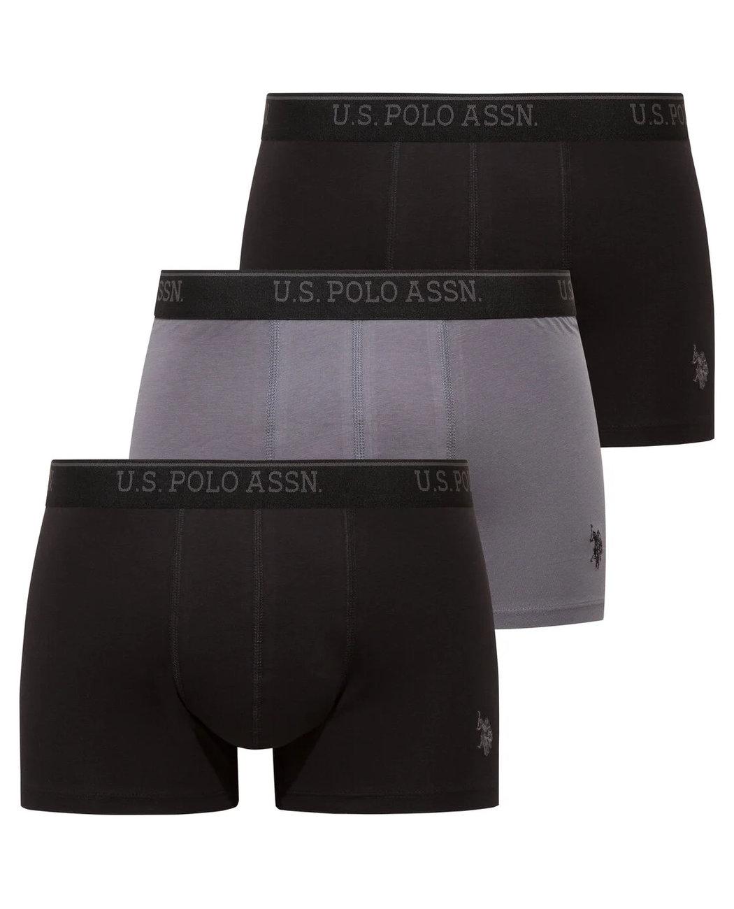 Набор трусов-боксеров мужских US Polo ASSN 80536BAB 3 шт. XL Разноцветный (8680557444346)
