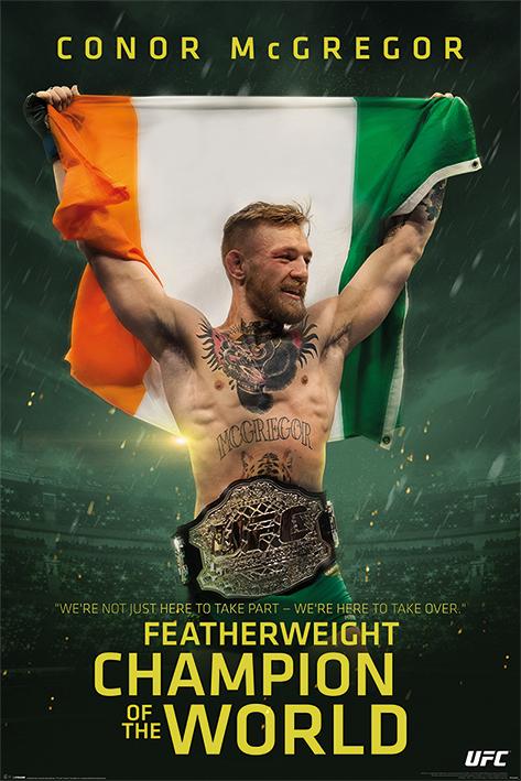 Постер плакат Конор Макгрегор/Conor McGregor Featherweight Champion 61x91,5 см