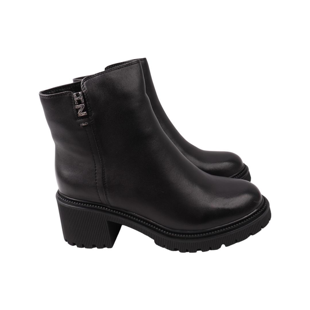 Ботинки женские Molka из кожи р. 38 Черный (186-22ZHC)