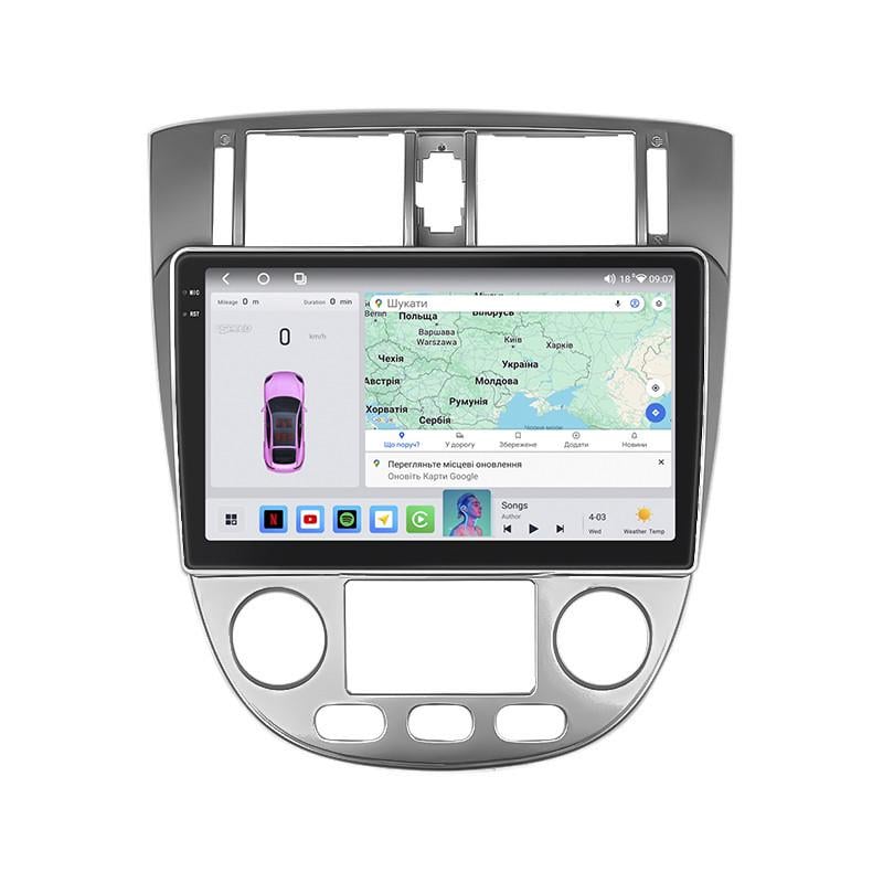 Автомагнітола штатна Lesko QLED CarPlay/4G/Wi-Fi/GPS/360° для Chevrolet Lacetti 2004-2013 4/64Gb 10" (2315259853)