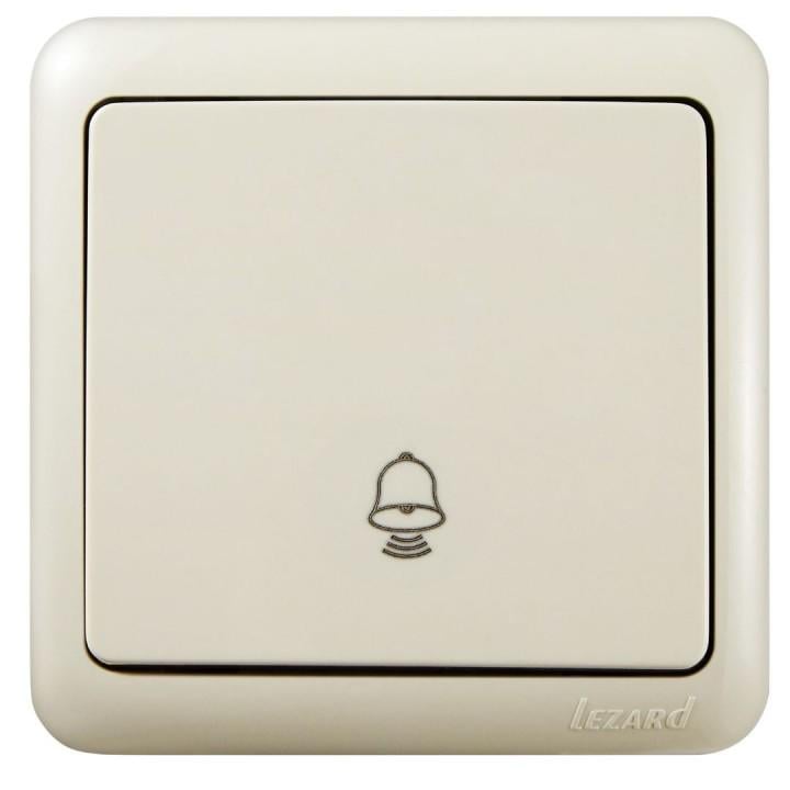 Кнопка звонка Lezard Viola Кремовый (7510300103)