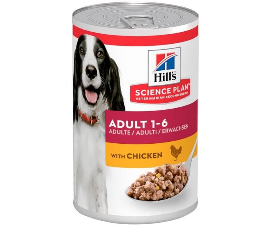 Вологий корм для дорослих собак Hill's SP Chicken з куркою 370 г (052742803708)
