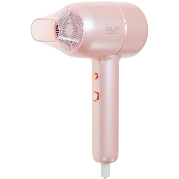 Фен для волос Adler AD 2279p 1800W 2 скорости 2 температурных режима ионизация Pink (AD2279P) - фото 2 Фен для волос Adler AD 2279p 1800W 2 скорости 2 температурных режима ионизация Pink (AD2279P) - фото 2