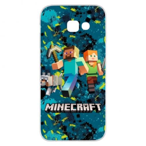 Чохол для Samsung A5 2017 Minecraft Steve Alex And Dog