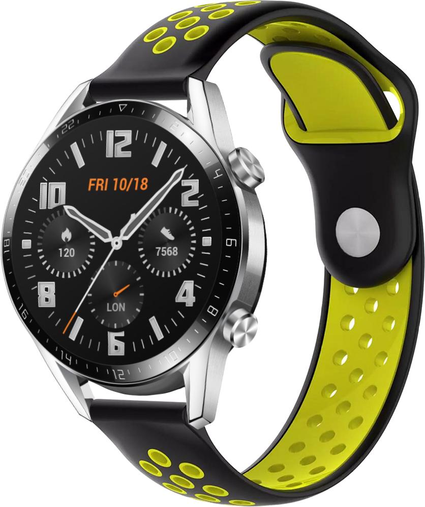 Ремешок Sport для Huawei Watch GT 2 46 мм 22 мм Black Yellow (23045-61)