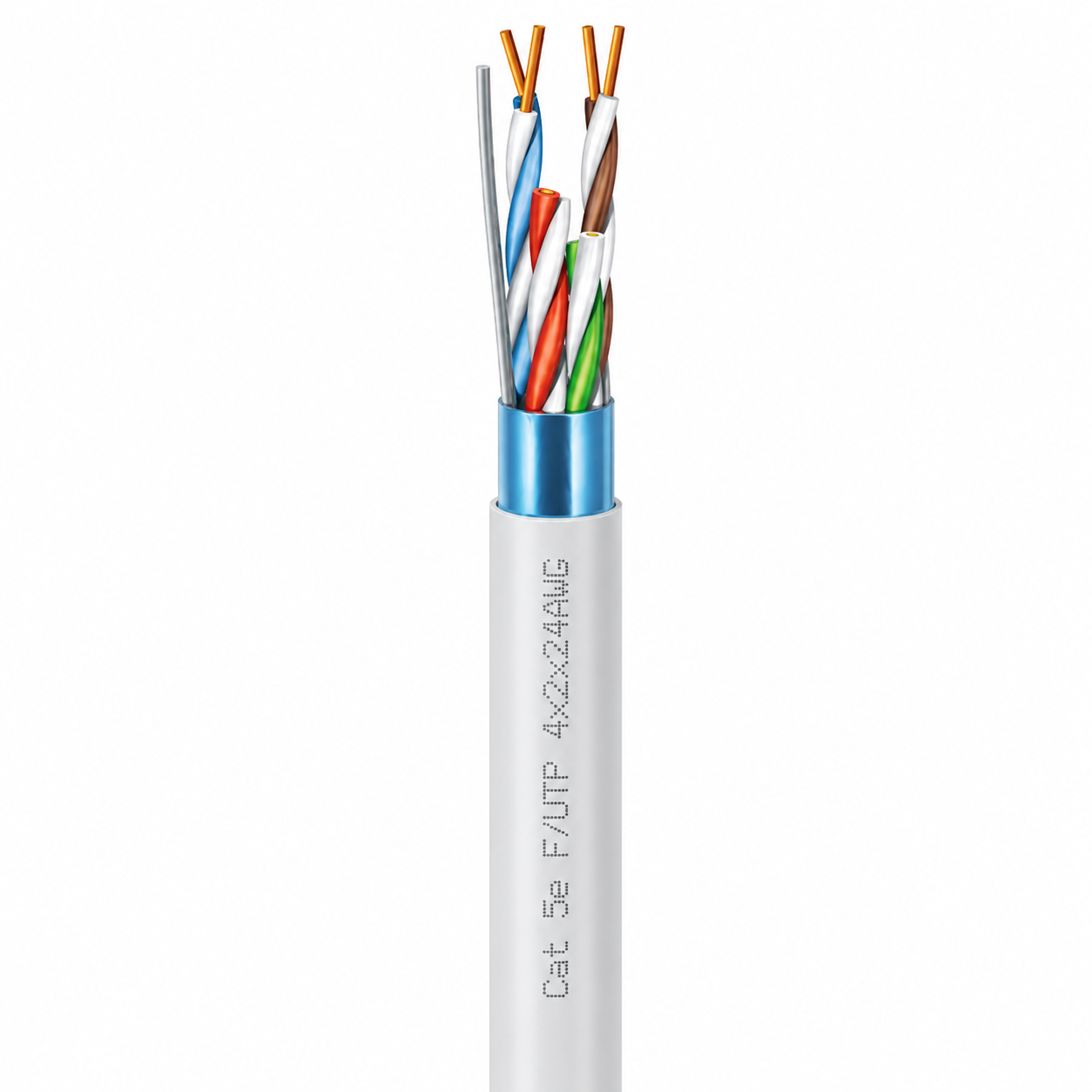 Кабель сетевой ЗЗКМ 4x2x0,51 мм F/UTP Cat5е 305 м внутренний (7091000)