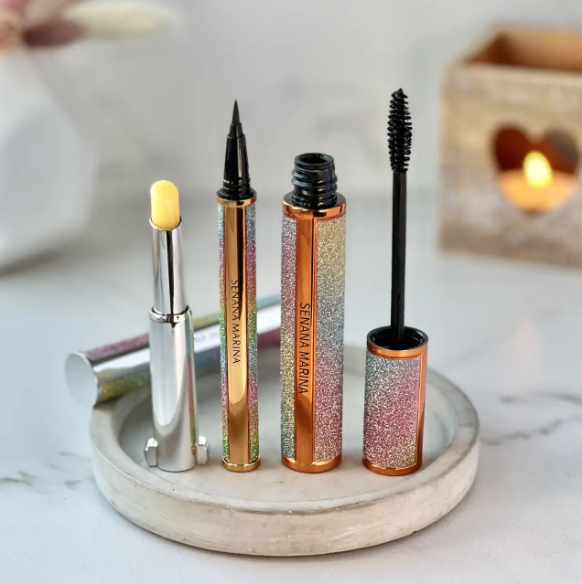 Набор косметики туш Senana Starry Maskara/подводка Senana Eyeliner/бальзам для губ (2108432138)