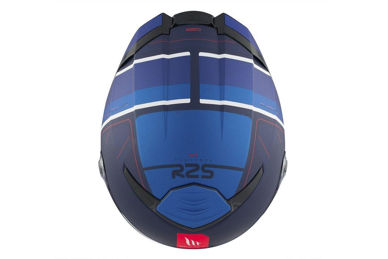 Мотошлем MT HELMETS Thunder 4 SV R25 C7 M Matt Blue (29825) - фото 9