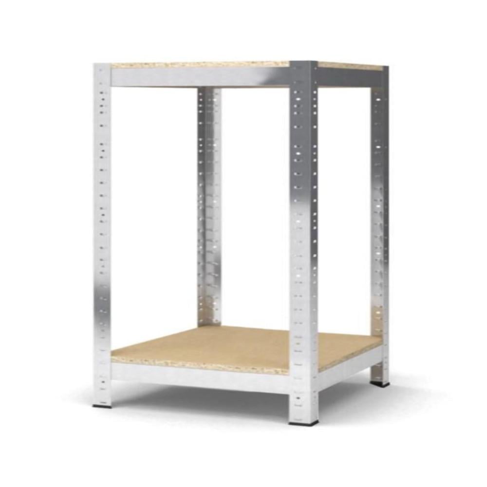 Стелаж металевий БОНА-ПРО 90x40x40 см 2 полички ДСП 10 мм Цинк (51813) Стелаж металевий БОНА-ПРО 90x40x40 см 2 полички ДСП 10 мм Цинк (51813)