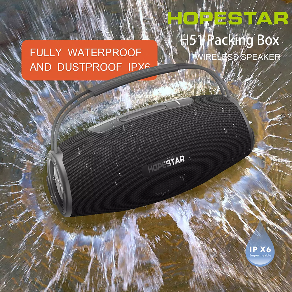 Колонка бездротова Hopestar H51 з функцією УМБ TWS Black (7f7cfb8a) - фото 8