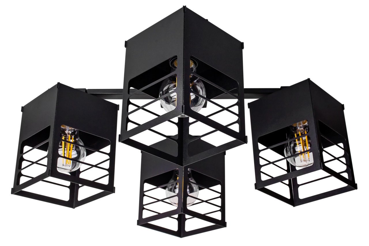 Люстра MSK ELECTRIC Urban NL 2310-4 BK Чорний