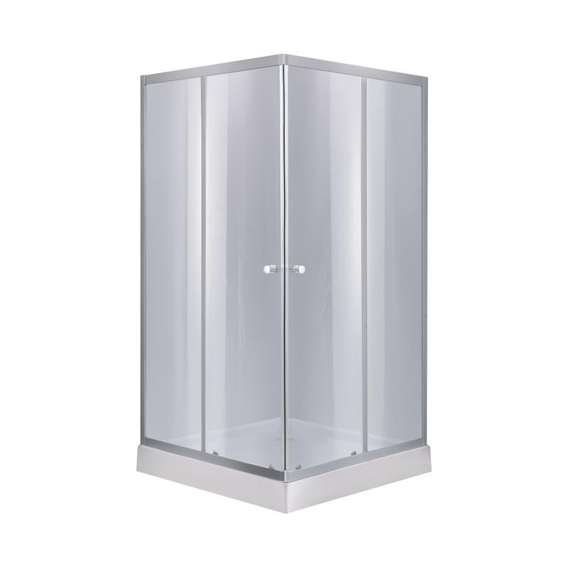 Набор Lidz душевая кабина Wawel SC80x80.SAT.LOW.GR стекло тонированное 4 мм и поддон Mazur (23747640)