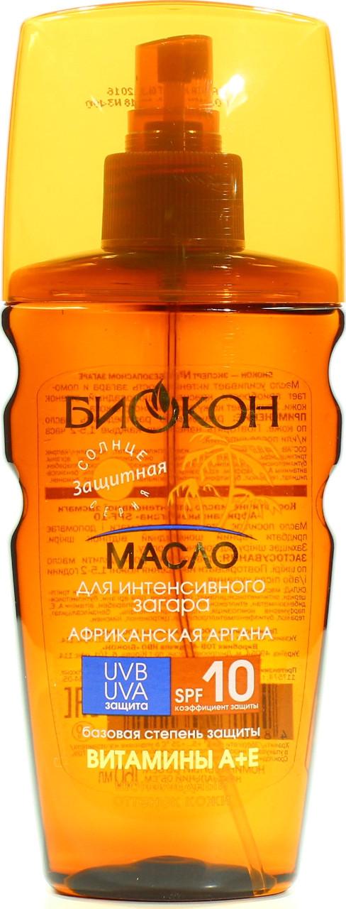 Олія для інтенсивної засмаги Біокон Африканська аргана SPF10 165 мл (4820160031142)