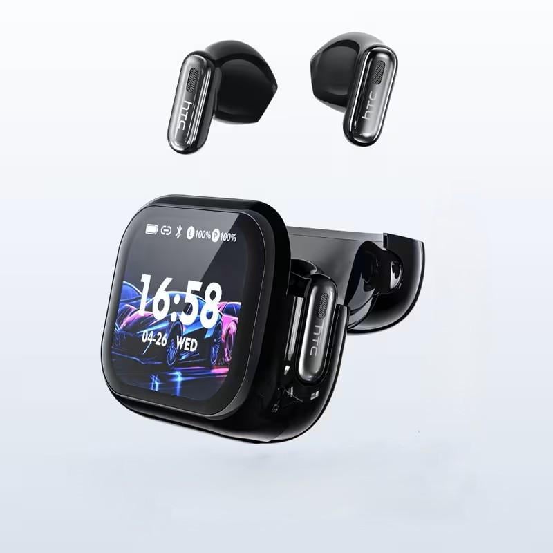 Наушники беспроводные спортивные HTC NE68 TWS Bluetooth с AI-переводчиком/HD-дисплеем/шумоподавлением ENC (3108987442)