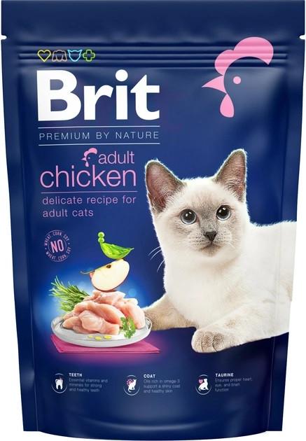 Корм для котов Brit Premium Cat Chicken 300 г - фото 1 Корм для котов Brit Premium Cat Chicken 300 г - фото 1