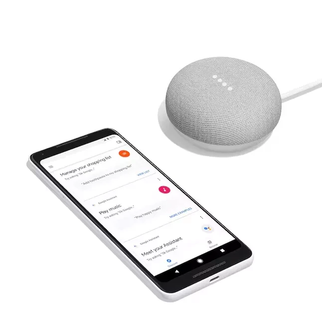 Умная колонка Google Home Mini Chalk (2498490572) - фото 6 Умная колонка Google Home Mini Chalk (2498490572) - фото 6