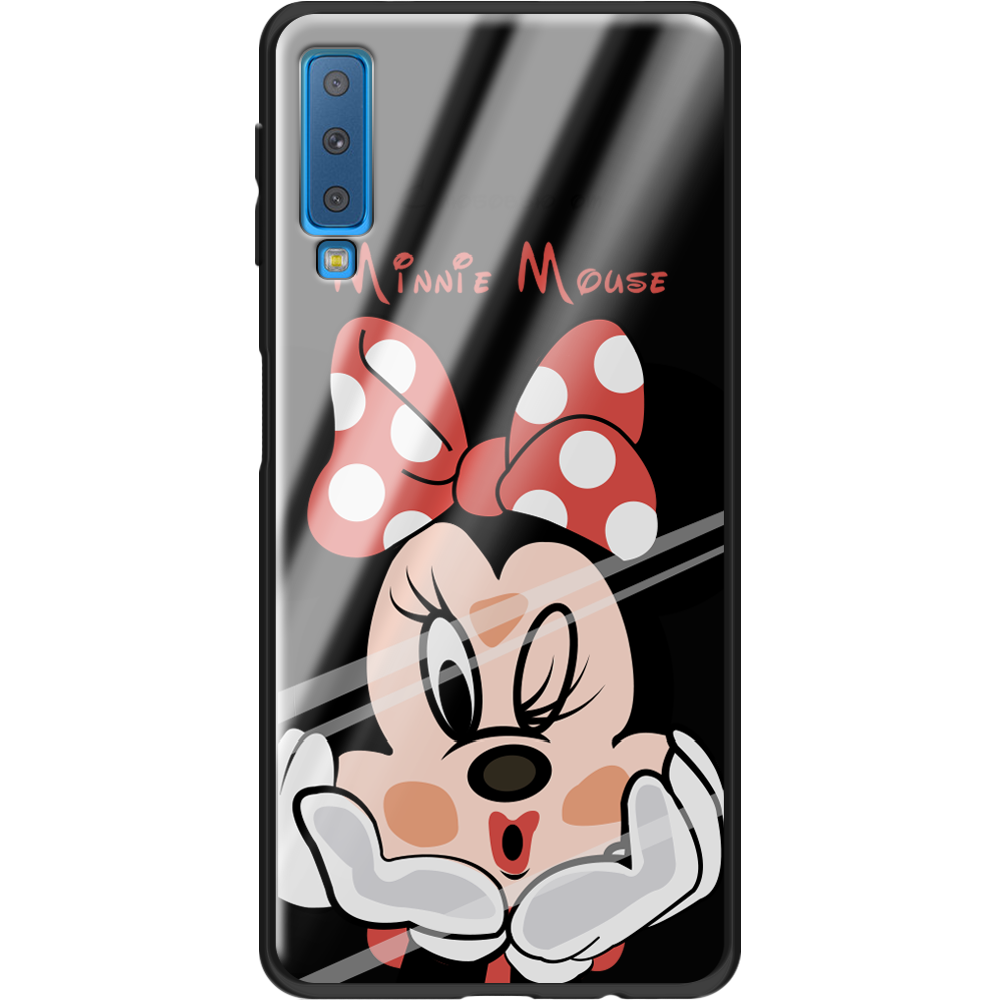 Чохол Boxface Samsung A750 Galaxy A7 2018 Lady M Чорний силікон зі склом (35481-cc59-37741)