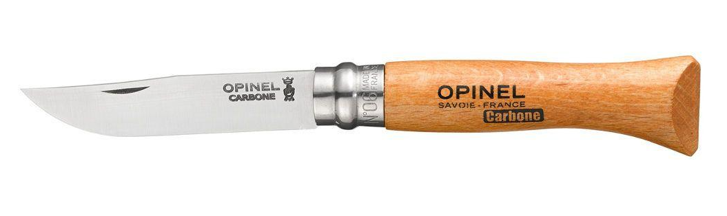 Нож складной Opinel №6 с двухсторонней заточкой Viroblock из ХС90 углеродистой стали 70 мм Коричневый (2275755360)