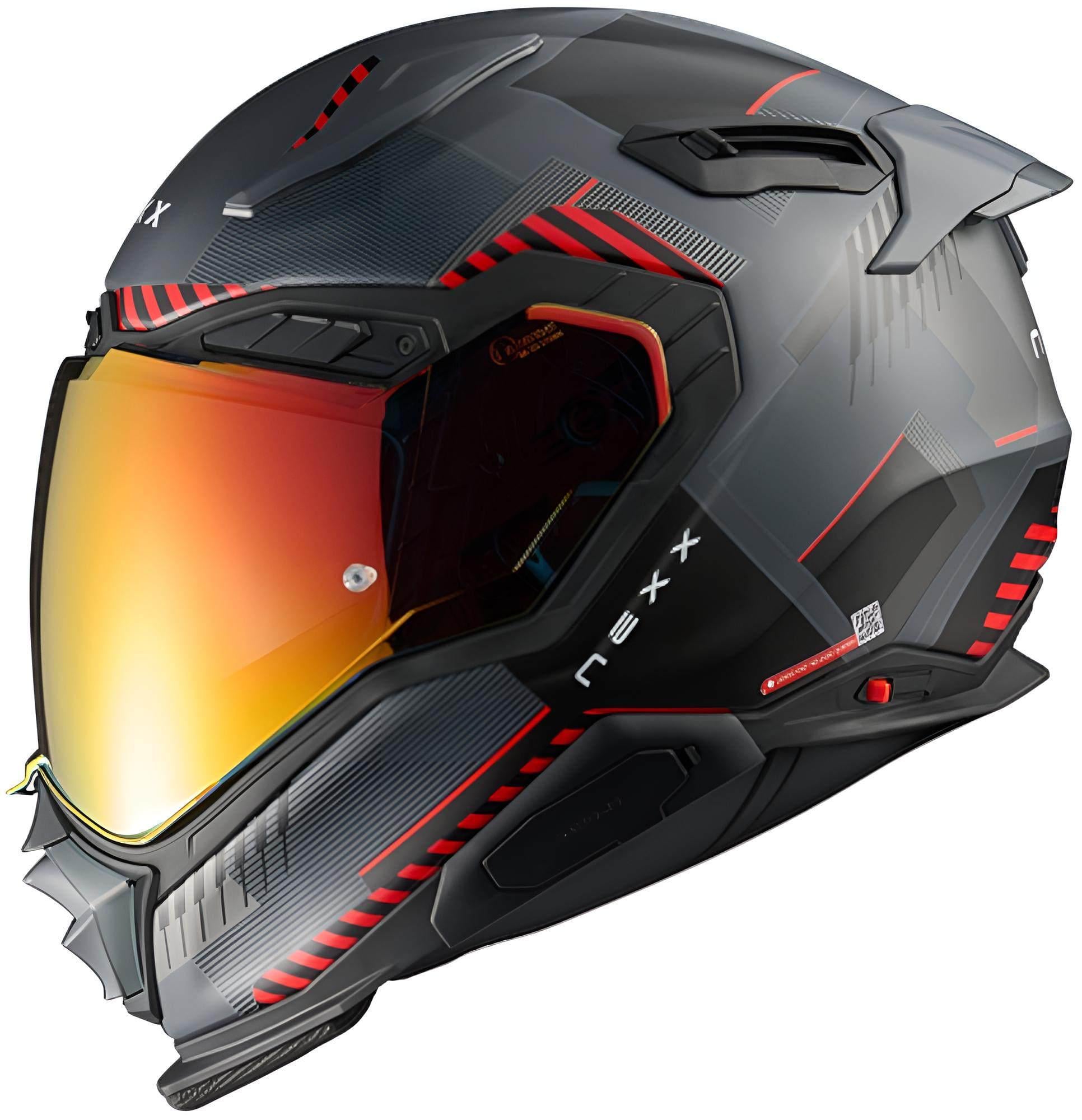 Мотошлем Nexx X.WST3 FLUENCE L Grey/Red Mt (50816)