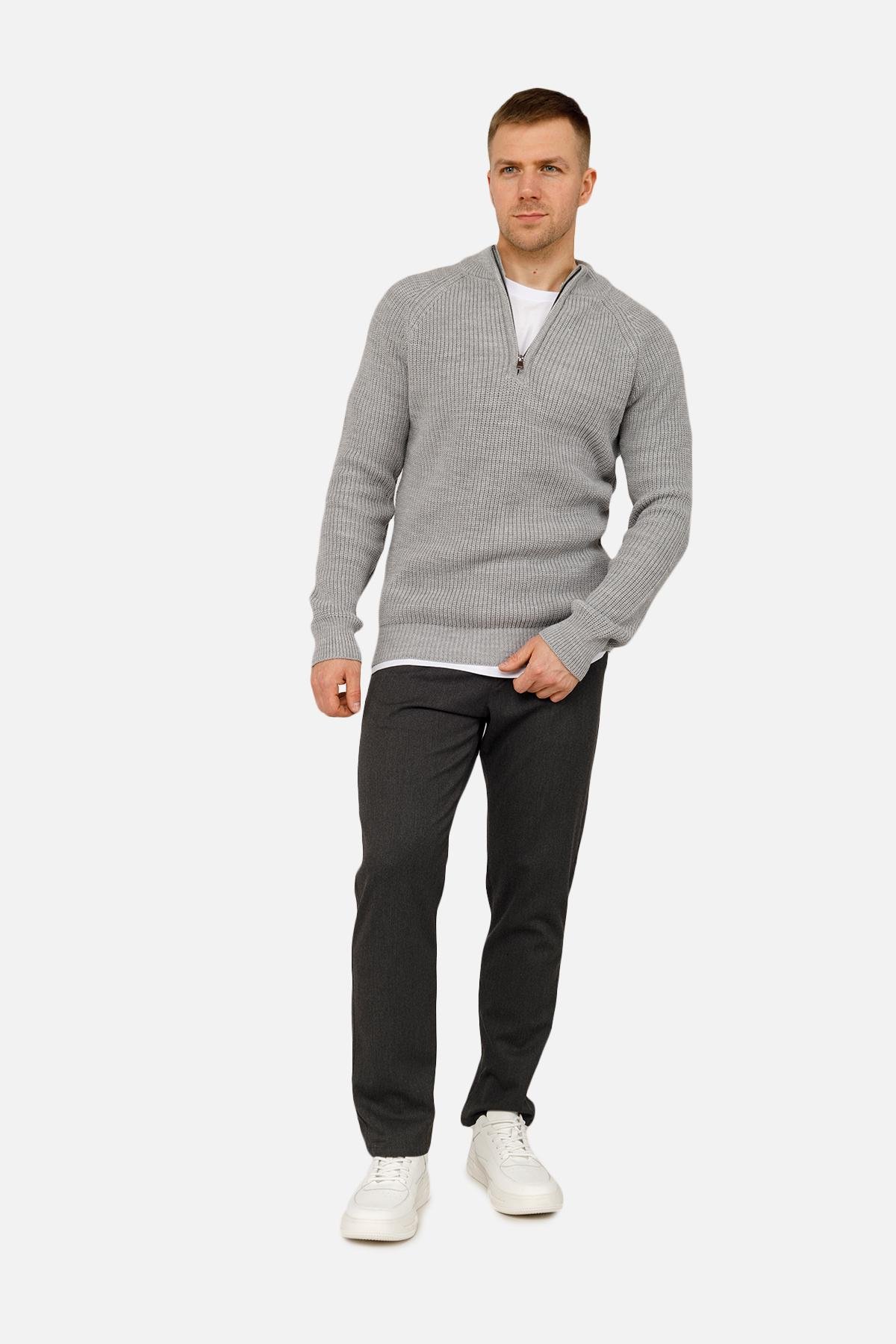 Кофта мужская ЦБ-00261945 р. 52 Серый (SKT001025320)