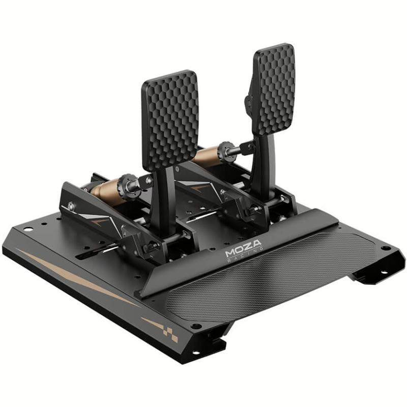 Комплект педалей для ігрового керма Moza Racing CRP2 USB тензодатчик 200 кг карбонова підставка Black (RS066) - фото 5