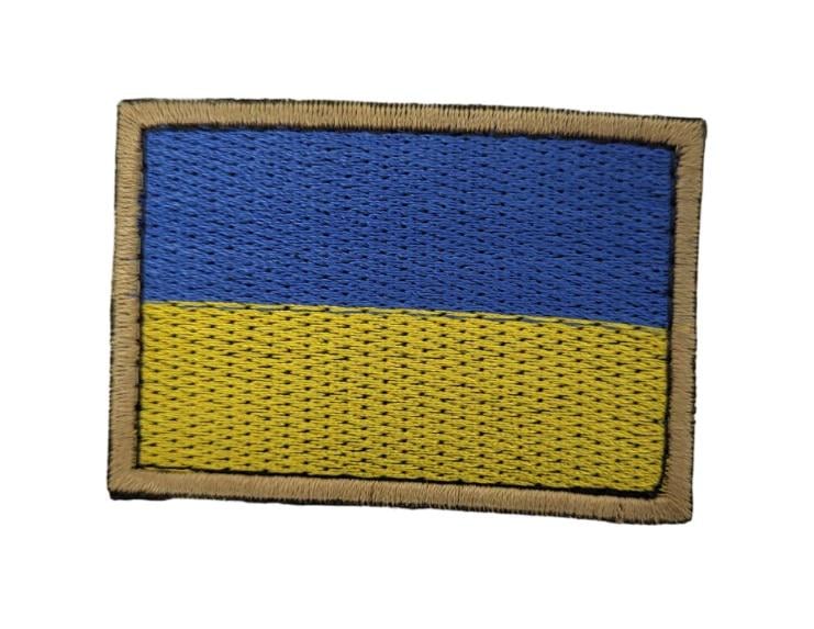 Шеврон Прапор з кантом 4х6 см Койот (3585650)