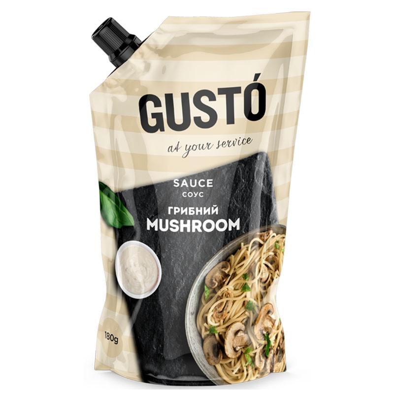 Соус Gusto Грибной Mushroom 30% 180 г дой-пак