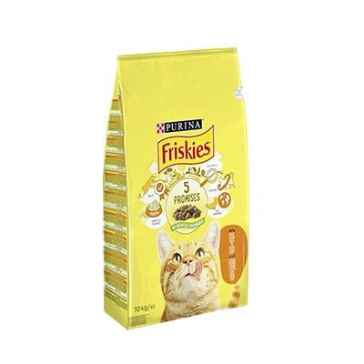 Корм для котів сухий Friskies з куркою та овочами 10 кг