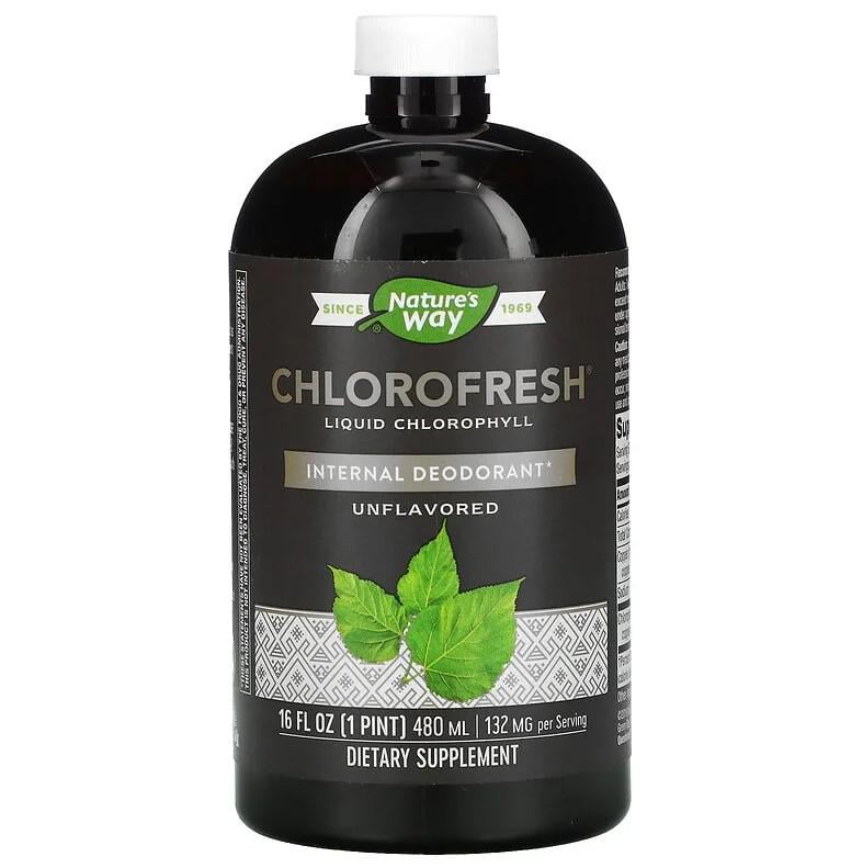 Натуральная добавка Nature's Way Chlorofresh Liquid Chlorophyll Unflavored 480 мл