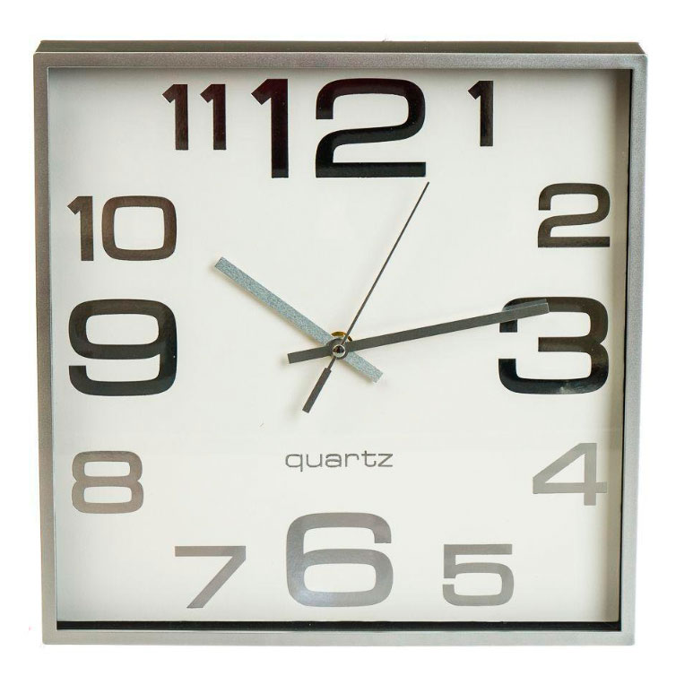 Часы настенные Veronese 12003-018 Квадрат 28х28 см White