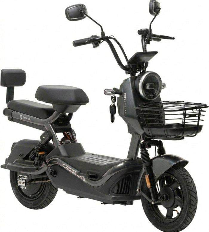 Електровелосипед Crosser CR1 PRO LFP 800W 64V 20Ah LiFePO4 двомісний з кошиком