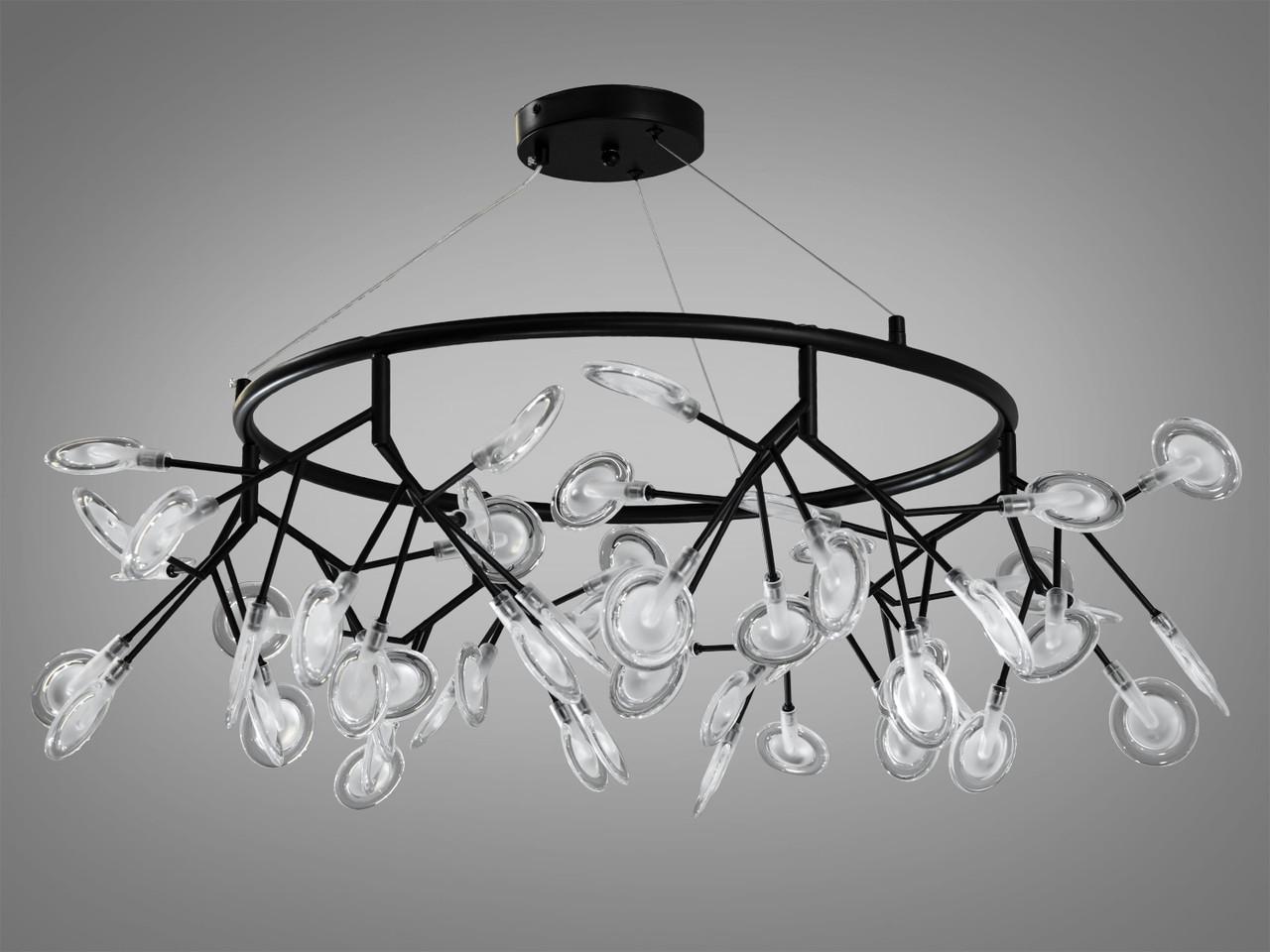 Люстра Светлячок EcoLed 54 ламп Y887-54C BK Черный