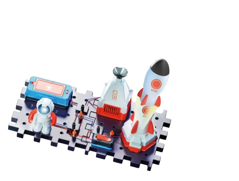 Набор электронный Космическая станция SD809 с пазловым полем/ракеткой и фигуркой астронавта (29046104)