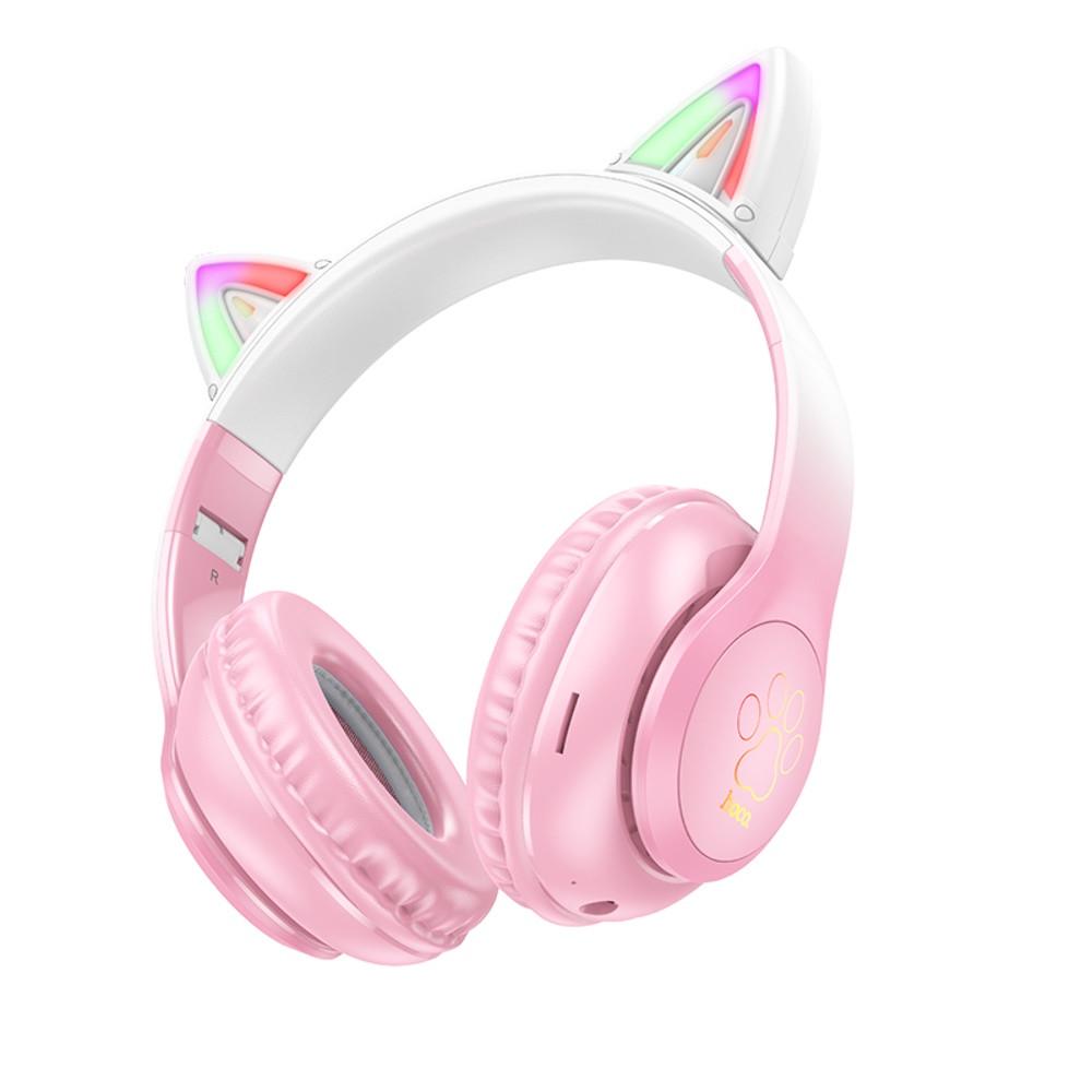 Гарнітура безпровідна Hoco W42 Cat Ear Pink (29caa1-2030512)