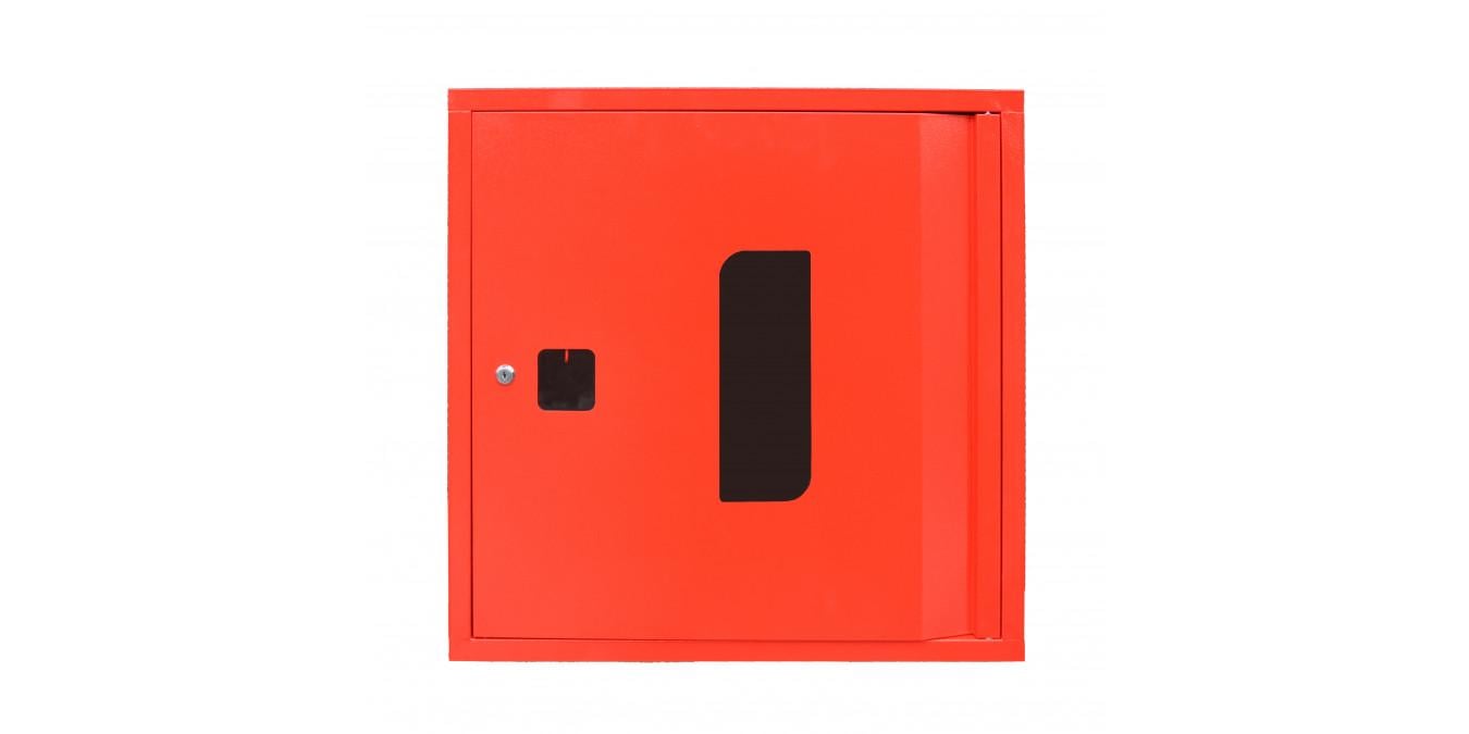 Пожарный шкаф металлический Галіндустрія ШП-В 60/60 ЧВ встроенный с окошками и замком 600x600x230 мм Красный (124-119-000004567) - фото 2