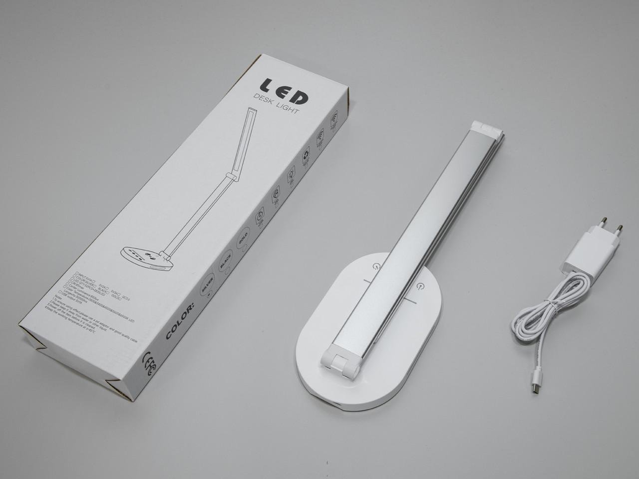 Настільна лампа з нічником LED 6W 5503SL-LS Хром сатин (2140355301) - фото 6