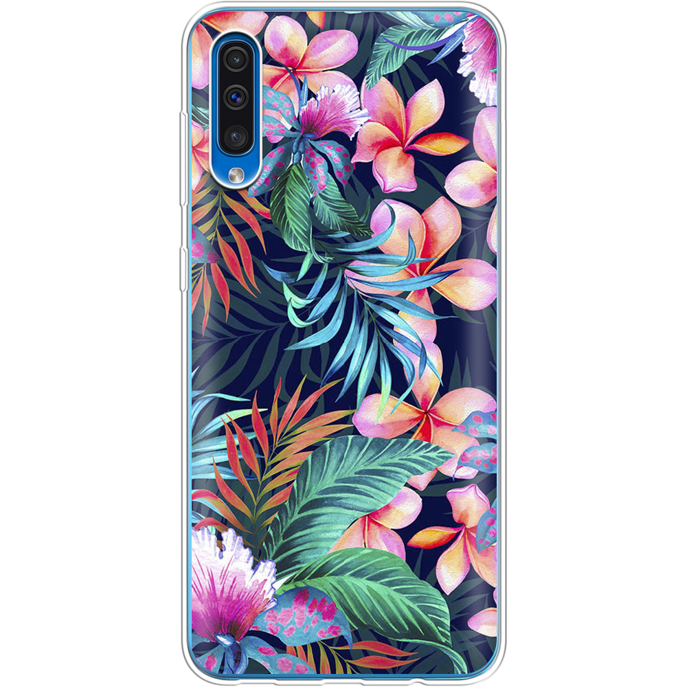 Чохол Boxface Samsung A505 Galaxy A50 flowers in the tropics Прозорий силікон (36417-up1971-36417)