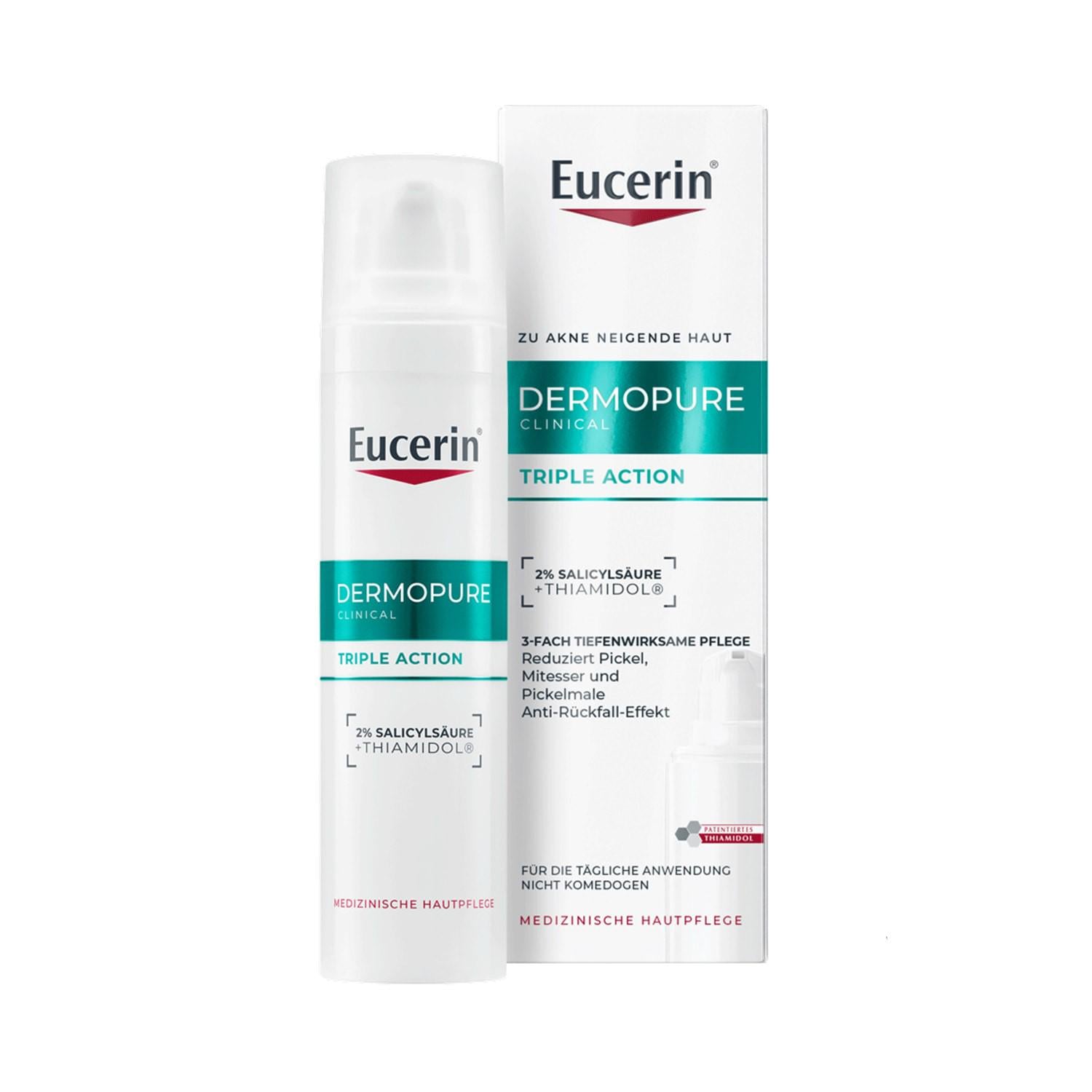 Сироватка для обличчя коригувальна потрійної дії Eucerin DermoPure Clinical Triple Action 40 мл