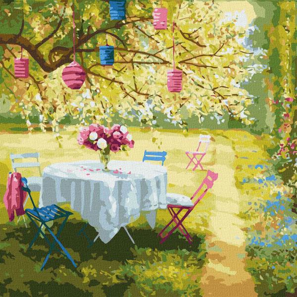 Картина по номерам Идейка Весенние фонарики 50х50 (KHO2299)